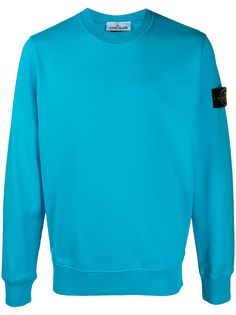 Stone Island толстовка с нашивкой-логотипом