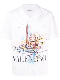 Valentino рубашка с принтом