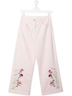 Monnalisa джинсы с вышивкой