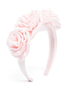 Monnalisa ободок с цветочной аппликацией