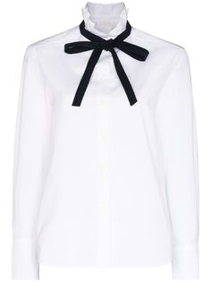 Chloé блузка с оборками и длинными рукавами