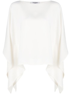Valentino блузка с драпировкой на рукавах