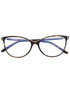 Tom Ford Eyewear очки в круглой оправе черепаховой расцветки