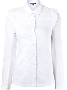 Ann Demeulemeester рубашка с оборками и завязками