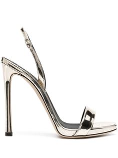 Giuseppe Zanotti босоножки с эффектом металлик
