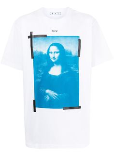 Off-White футболка Mona Lisa с графичным принтом
