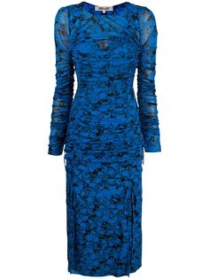 DVF Diane von Furstenberg сетчатое платье миди Corinne