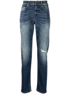 7 For All Mankind джинсы с эффектом потертости