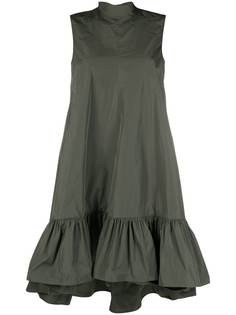 RED Valentino платье с баской и бантом