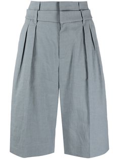 Brunello Cucinelli шорты с завышенной талией и складками