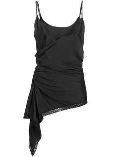 T By Alexander Wang топ со сборками и кружевом