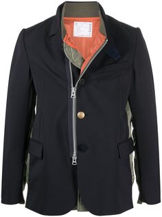 Sacai бомбер со вставками