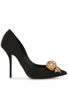 Dolce & Gabbana атласные туфли-лодочки с бантом