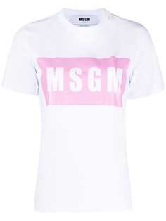 MSGM футболка с логотипом