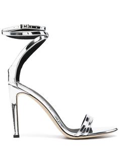 Giuseppe Zanotti босоножки с эффектом металлик
