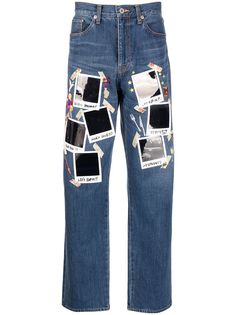 Doublet прямые джинсы с принтом