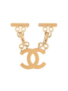 Chanel Pre-Owned брошь 2003-го года с логотипом CC
