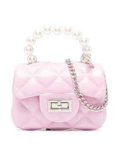 Monnalisa стеганая сумка на плечо с искусственным жемчугом