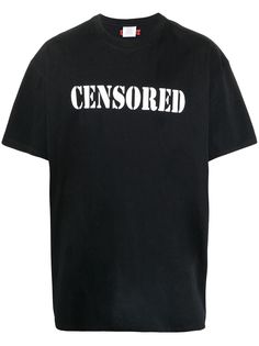 Vetements футболка с принтом Censored