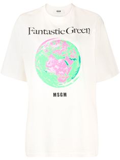 MSGM футболка Fantastic Green
