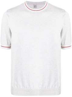Eleventy футболка с контрастным воротником