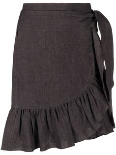 Isabel Marant Étoile юбка с запахом и оборками