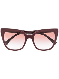 Emporio Armani солнцезащитные очки в оправе бабочка