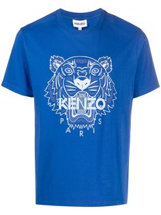 Kenzo футболка с вышивкой Tiger