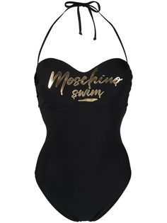 Moschino слитный купальник с вырезом халтер в форме сердца