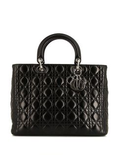 Christian Dior большая сумка Lady Dior Cannage pre-owned