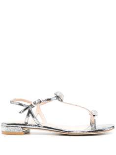 Stuart Weitzman embellished open-toe sandals