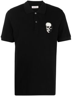 Alexander McQueen рубашка поло с логотипом Skull
