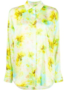 MSGM блузка с цветочным принтом