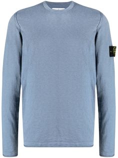 Stone Island джемпер с круглым вырезом и логотипом