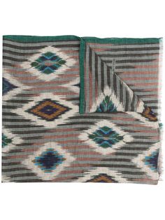 Etro шарф с принтом Aztec