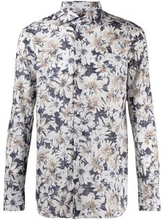 Barba рубашка с цветочным принтом