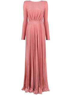 Elisabetta Franchi плиссированное платье с открытой спиной