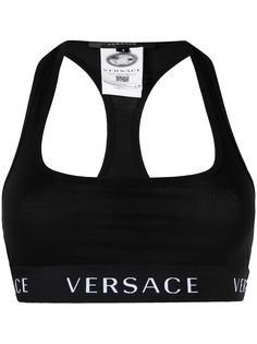 Versace спортивный бюстгальтер с логотипом