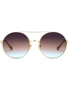 Gucci Eyewear солнцезащитные очки в круглой оправе