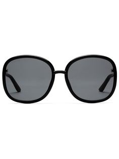 Gucci Eyewear солнцезащитные очки в круглой оправе с декором Horsebit