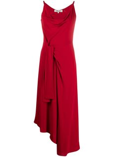 DVF Diane von Furstenberg платье асимметричного кроя с завязками