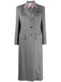 Thom Browne длинное кашемировое пальто