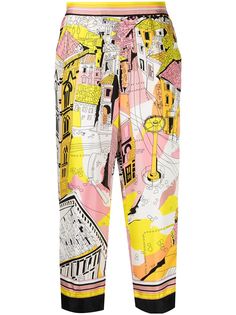 Emilio Pucci укороченные брюки с принтом Battistero