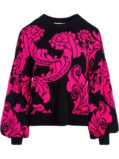 Alice+Olivia джемпер вязки интарсия с цветочным узором