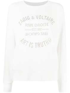 Zadig&Voltaire толстовка Upper Blason с вышитым логотипом