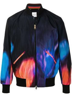 Paul Smith бомбер с абстрактным принтом