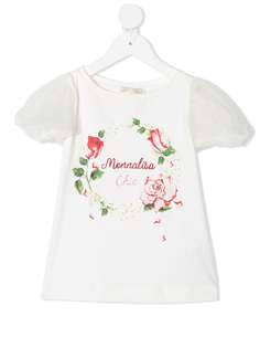 Monnalisa футболка со стразами