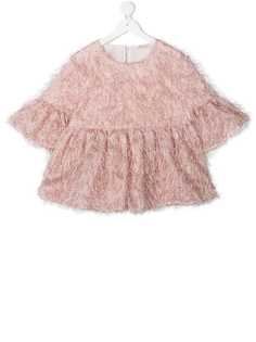 Monnalisa блузка с перьями