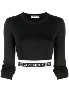 Givenchy укороченный топ с логотипом