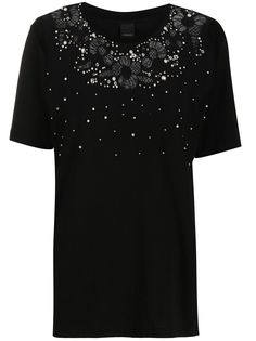 Pinko футболка с искусственным жемчугом
